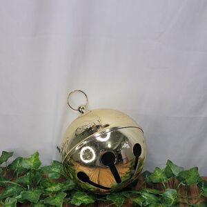 Giant Gold Jingle Bell Ornament.